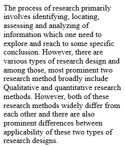 What is prior difference between qualitative and quantitative research methods